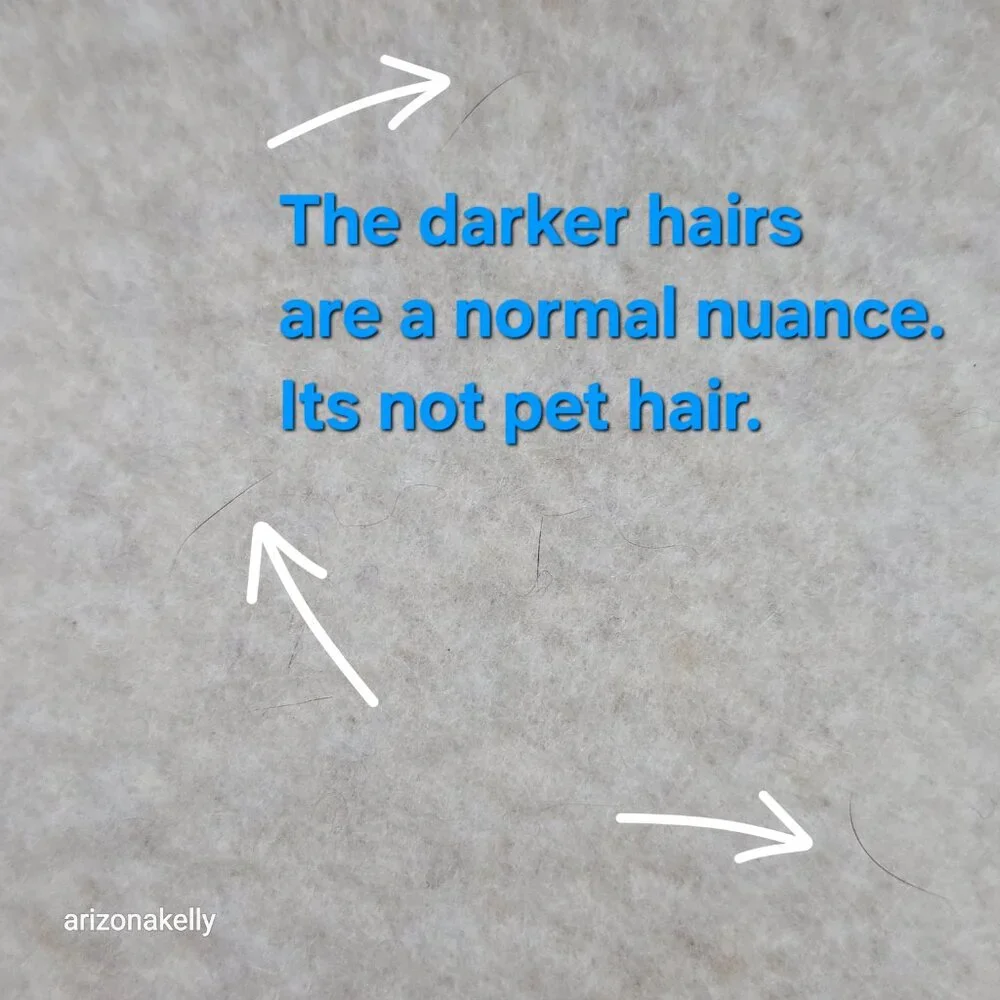 Felted Cashmere Scarf THICK ivory - Picture 5 of 16